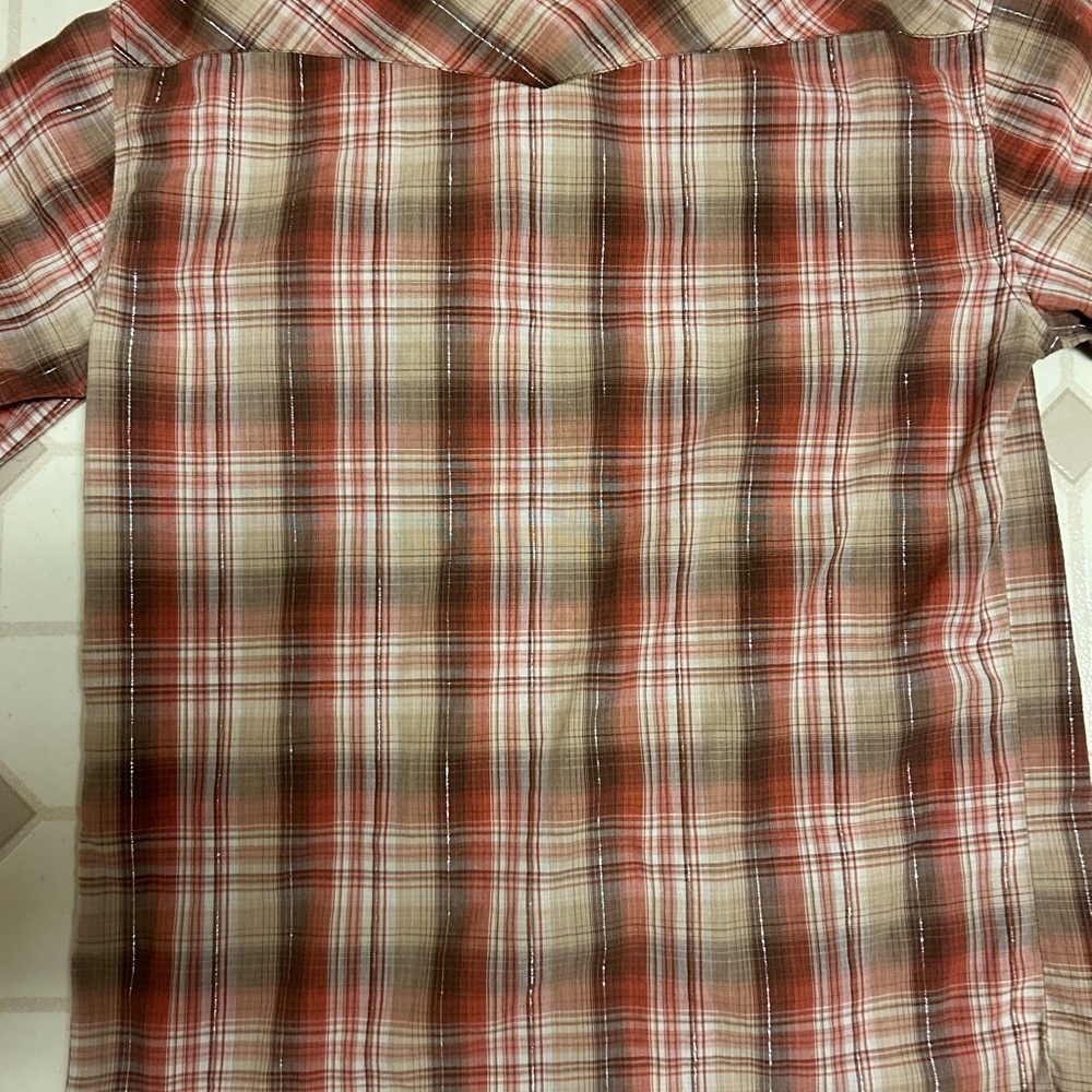 Rustler by Wrangler Men’s small pearl button up short sleeve - Picture 4 of 6